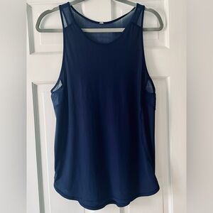 Lululemon Sculpt Tank! Size 8. Lovely navy. Good condition.